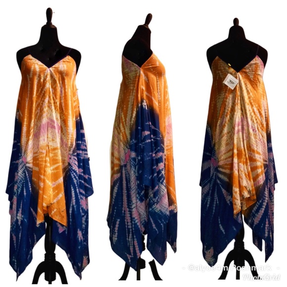 🦋 Roberta Roller Rabbit Tie Dye Scarf Dress 🦋 - Picture 2 of 8